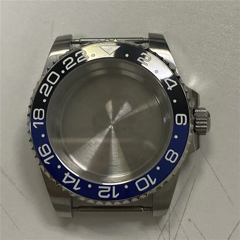 

40MM Stainless Steel Watch Case Set with Sapphire Glass for Japanese NH35/NH36 Watch Movement Parts