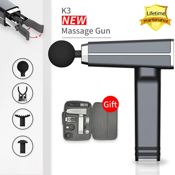 

Electric Fascia Massage Gun Massager for Neck Back Relief Muscle Pain Deep Relax Muscle Exercise Fitness Shaping Impact Massage
