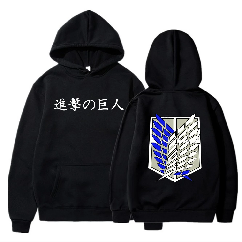 

Anime Hoodies Men Attack On Titan Printing Long Sleeves Daily Casual Men Fashion Designer Streetwear Hoodies Hoodie