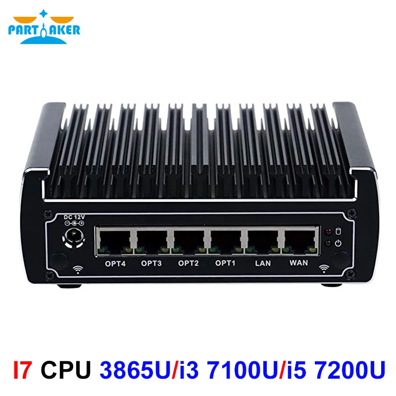Firewall Router Network-Server VPN I5 7200u Pfsense Mini Pc X86-Core DDR4 Fanless Celeron