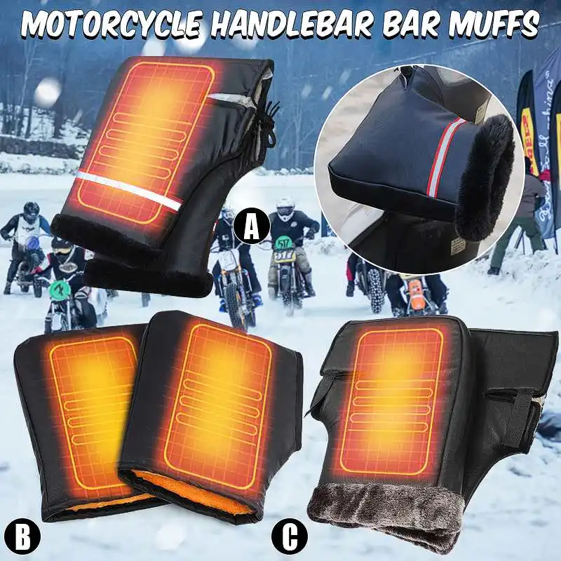 Пара мотоциклетных перчаток зимние теплые перчатки для скутера мотоцикла