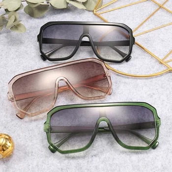 

ZUEE Oversized Sunglasses Women Men Fashion Street Tool Eyewear Lens Mirror Driving Party Vocation Cool Sunglasses