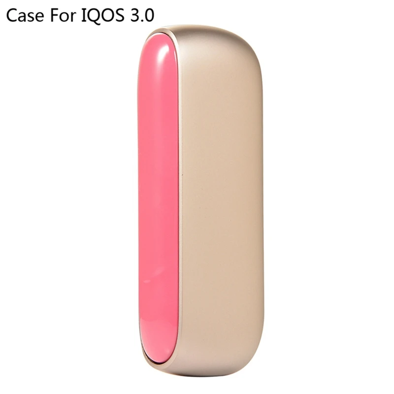 Яркий цвет модный дизайн Внешний чехол s Vape боковая крышка чехол для IQOS 3,0 Сменные магнитные колпаки - Цвет: Розовый