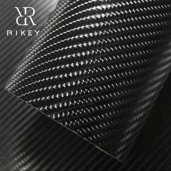 

2M 4D Carbon Fiber Vinyl Roll Film Car Wrap Sticker Black DIY Waterproof Decal Auto Accessories Car Styling Interior Decor