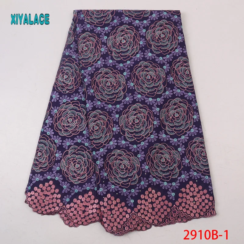 Высококачественные африканские кружевные ткани нигерийские Цветочные кружевные ткани с вышивкой для женщин кружевные ткани YA2910B-1