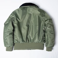 B15 fur collar winter thick nylon flight jacket WW2 men's bomber jackets 2