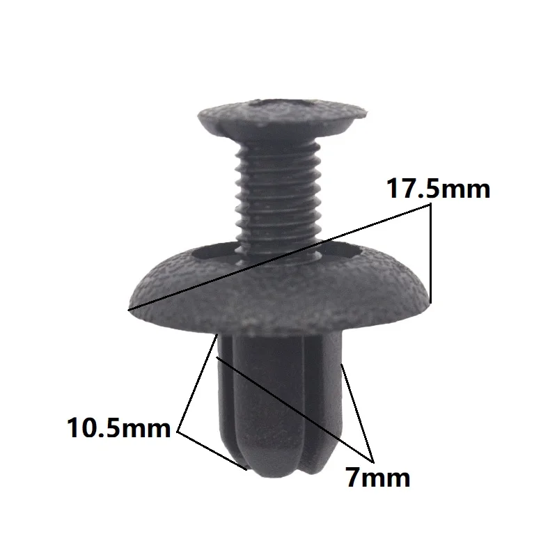 

KA LI LI Fender Bumper Push-Type Screw Expansion Retainer 30 Pieces For Hyundai Toyota Fastener Clips