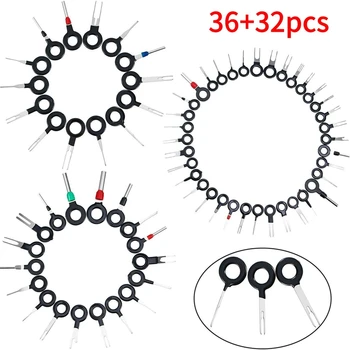 

Pins Terminals Removal Tools Kit for Car, Pin Extractor Puller Repair Remover Key Tools for Most Connector Terminal(68 Pcs)