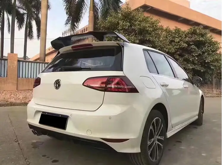 Для Volkswagen GOLF 7 MK7 спойлер- AC GOLF 7,5G TI R GTD надрезаемая подкладка, ABS Материал заднее крыло автомобиля праймер цвет задний спойлер