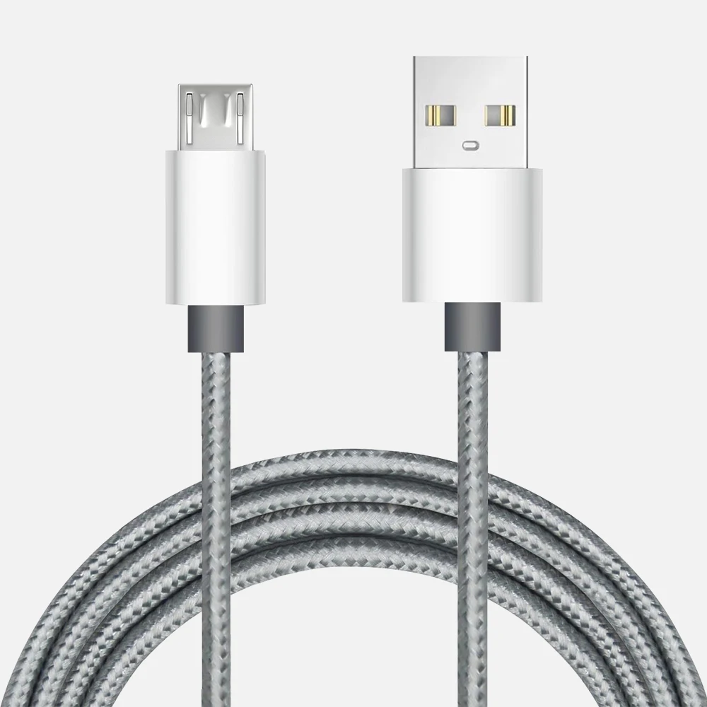 Senhomtog Micro USB кабель для быстрой зарядки нейлоновый плетеный кабель для зарядки и передачи данных для мобильного телефона USB шнур для samsung Xiaomi и любых Androi