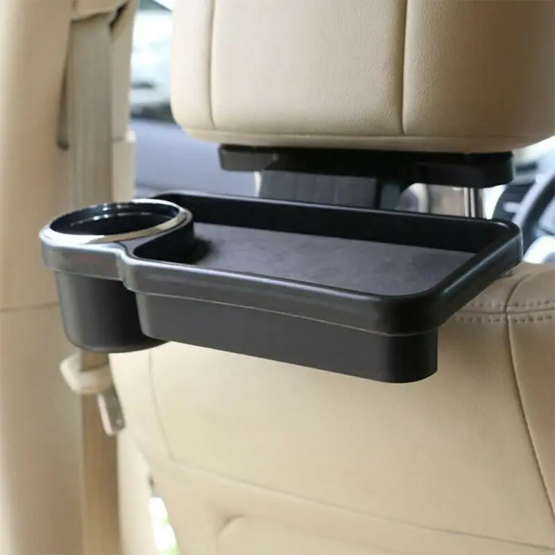 Car Seat Holder Accessories Tray Rear Rack Water Travel Mount Foldable