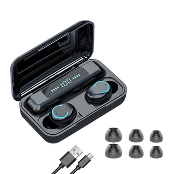 

Bluetooth Earphones 5.0 Stereo Sports Wireless Earphone Waterproof Earbuds Earphones with Charging Box have Microphone for Phone