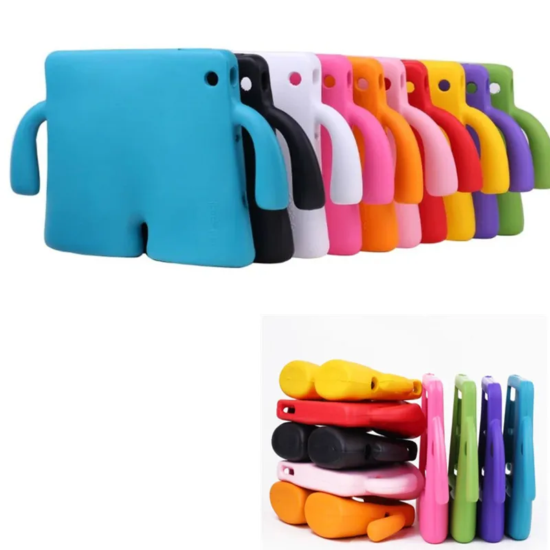 

For IPad 2 Case Lovely Robot Kids Friendly Non-toxic Shockproof Stand Cover Cases for Ipad 3 Ipad 4 9.7' Drop Resistance Durable