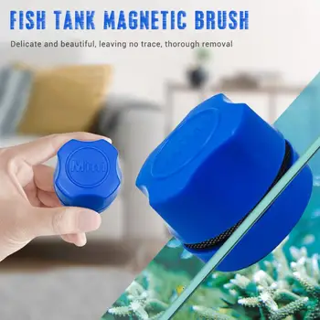 

Aquarium Tank Magnetic Clean Brush Window Brush Washing Tool Floating Algae Scraper Cleaner Glass Cleaning Scrubber Brush