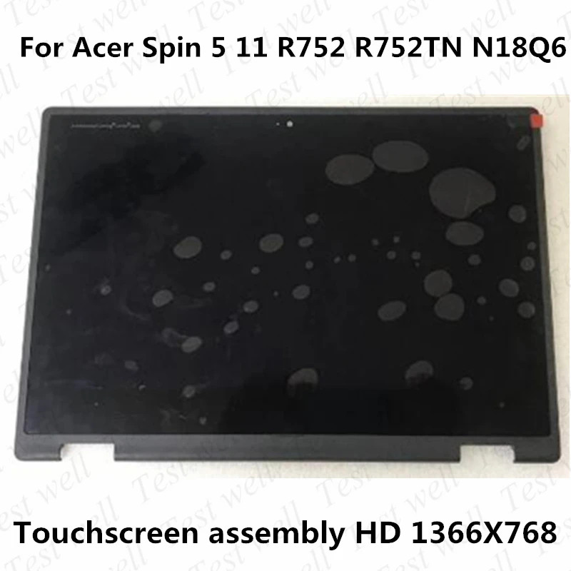 Assemblaggio Lcd Originale Da 11.6 Pollici B116Xak01.4 Per Acer Spin 511 R752 R752Tn Chromebook Lcd Touchscreen Assembly N18Q6