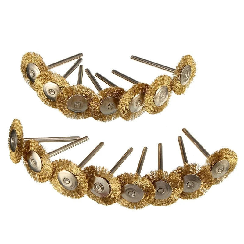 

Hot New 45pcs Copper Wire Brush Wheel Sanding Accessories For Rotary Grinder Tools