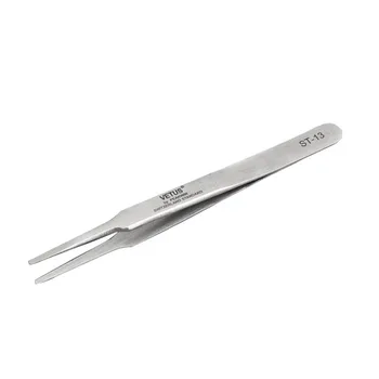 

Stainless Steel Flat Shape Forceps Tweezers for Placing Ear Impression Foam Hearing aid dispensers tool