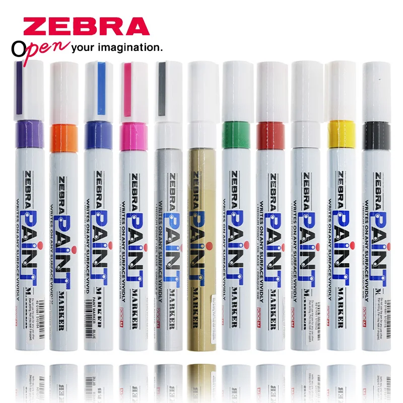 1pcs Japan Zebra Color Paint Pen Mop200m Oily Marker High Gloss Touch