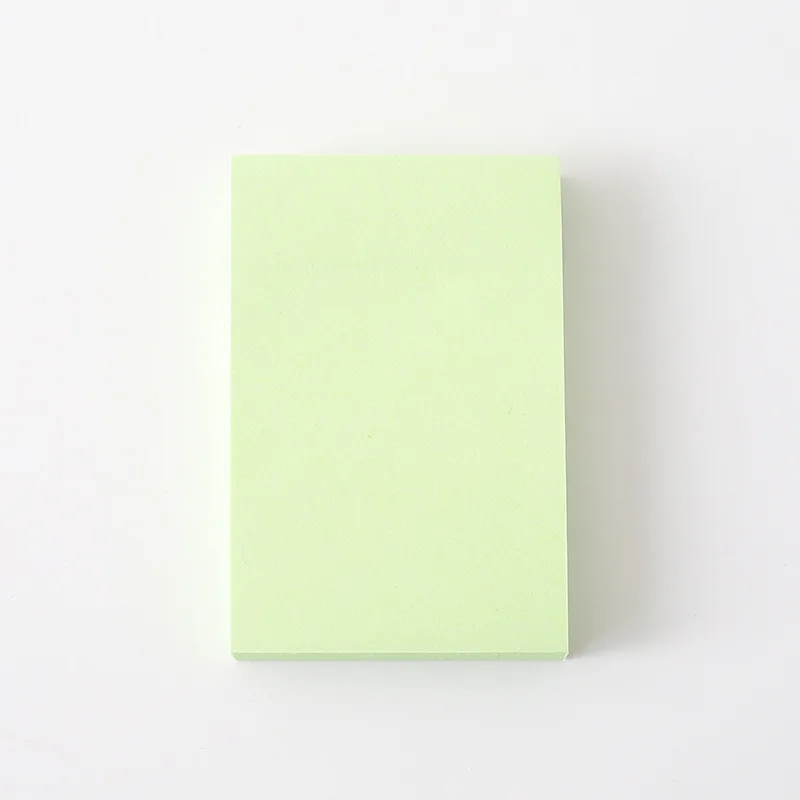 Kawaii Канцелярские товары 100 сплошной цвет post-it Примечания два размера большой квадратный самоклеющиеся удобные наклейки студенческие канцелярские принадлежности - Цвет: Small green
