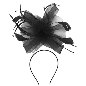 

Net Yarn Feather Attractive Headgear Practical High-quality Handdress for Girls Party