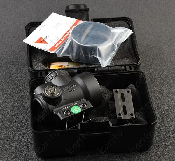 Тактический прицел для винтовки Trijicon Mro Style 1x с красной точкой высоких и низких