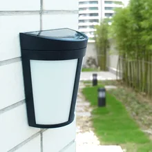 Трансграничной Лидер продаж на стенная солнечна лампа 6led открытый Водонепроницаемый садовая дворовая ограда свет украшения с низким напряжением для уличного фонаря