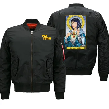 

2019 Winter Casual Mens Bomber Military Coats Zipper Street Outwear Warm New Fashion Fiction Saint Mia Saint Jules Male Jackets