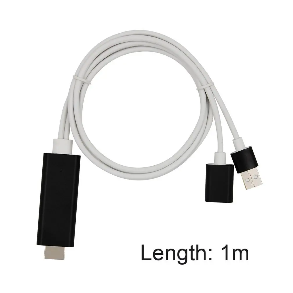 1080P Высокое разрешение видео аудио Преобразование HDMI кабель Plug And Play для iOS для Android зарядный кабель для HDTV мобильного телефона