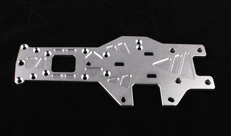 SILVER CNC точность обработки все металлические утолщение двигателя большой шасси для ROVAN ROFUN KM HPI BAJA 5B 5T 5SC - Цвет: SILVER
