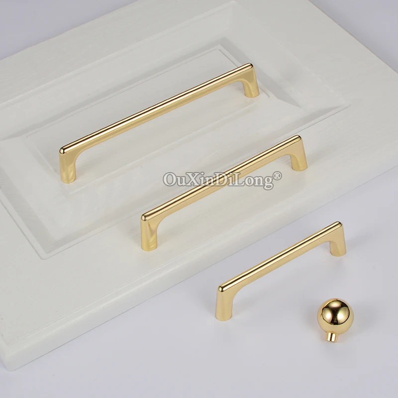 Elegant 10pcs European Gold Kitchen Cabinet Door Handles Cupboard Kitchen Cabinet Door Handles