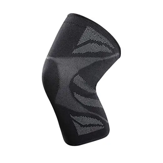 BLACK 1pcs Veidoorn 1 шт. компрессионный поддерживающий колено рукав эластичный нейлоновый наколенник для спортзала спорта тренировки баскетбола волейбола бега - Цвет: BLACK 1pcs