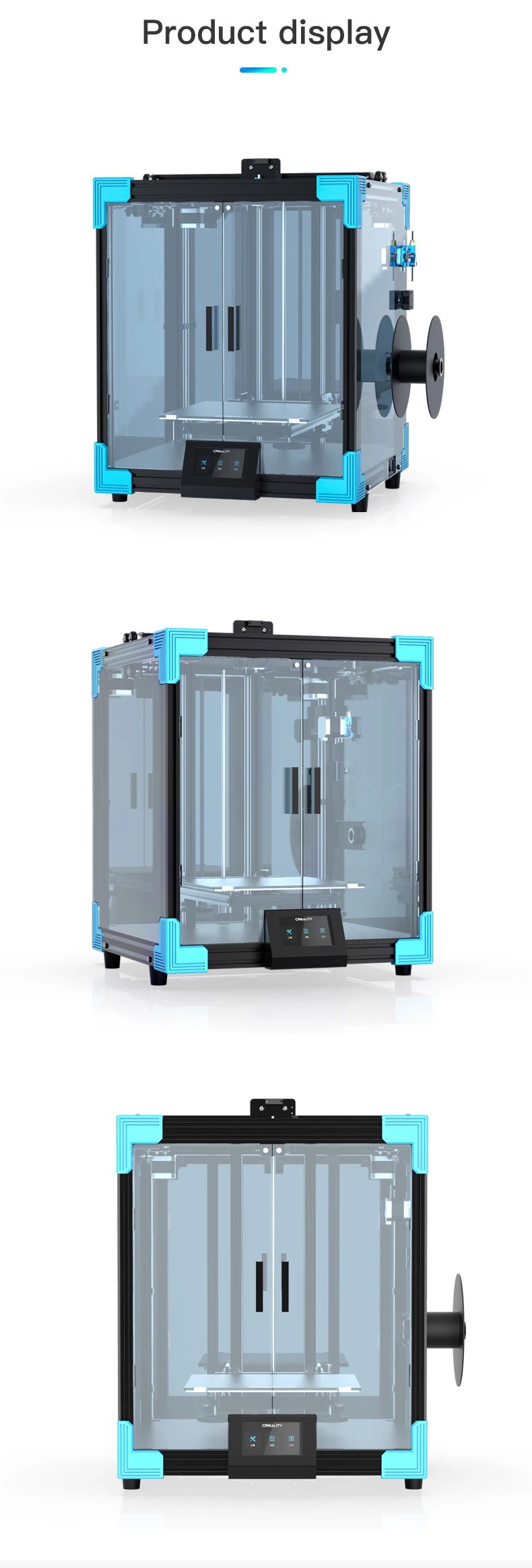 CREALITY 3D Printer New Core-XY Ender-6 Large Printing 250*250*400MM Silent motherboard Carborundum glass print bed Resume 3 d printer