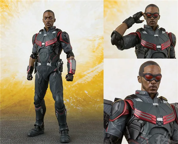 SHF 15 см фигурка Marvel Мстители Сокол супер герой шарнирная движущаяся BJD модели