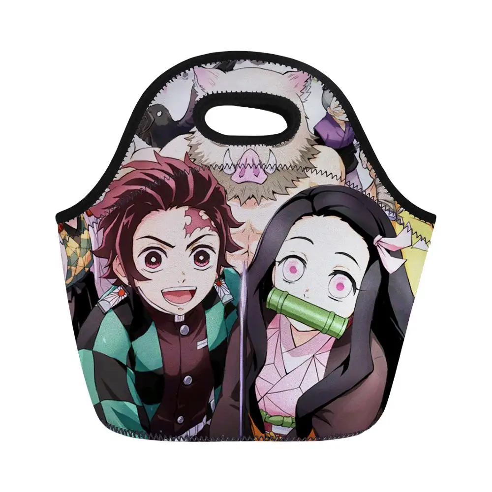 CDGX2099Z20 Demon Slayer: Kimetsu no Yaiba сумка для ланча Сумка-тоут для мальчиков и девочек Термосумка для еды Ланч-бокс для пикника детская женская сумка-кошелек с изоляцией - Цвет: CDGX2099Z20