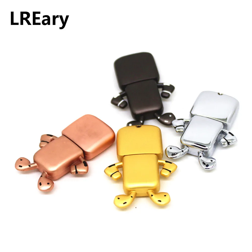 

Hot Sale Cartoon Metal Robot USB 2.0 Flash Drives Pendrive 4GB 8GB 16GB Pen Drive 32GB 64GB Memoia Stick 128GB U Disk Cle Gift