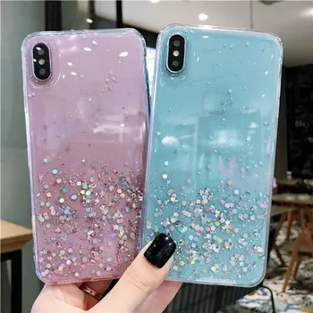 

30pcs/lot For iPhone 8 Plus 7 Plus 6S Plus Bright Glitter Powder Gradual Change Quicksand Phone Case For iPhone XS Max XR