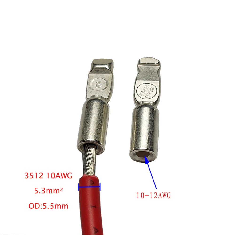 JKM 600V 50A 10 AWG Anderson plug EC5 female терминал аккумулятора вилочный погрузчик Солнечный