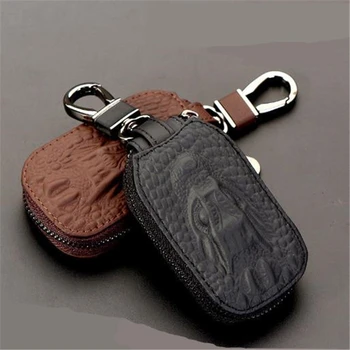 

Fashion Men Key Holder Leather Car Key Wallets Keys Organizer Women Keychain Covers Housekeeper Zipper Key Case Bag Unisex Pouch