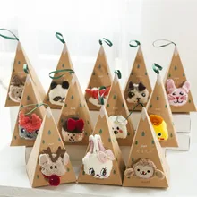 Outono e inverno novas meias de lã coral feminino engrossado tridimensional dos desenhos animados bordados meias de natal das crianças em casa