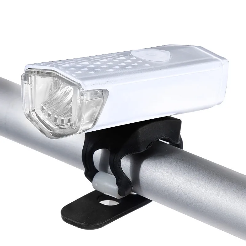 Rechargeable Bike Light 300 Lumen Running 6000K Modes Lights Headlight Dynamo Bike Bicycle Flashlight Front Light 3 - Цвет: Белый