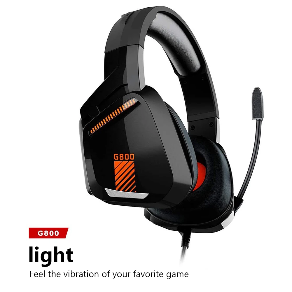 3 5mm Gaming Headset Professional Gamer Stereo Head mounted Headphone Easily Carrying Lightweight Earphone Part for PC