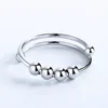 Rotating Fidget Beads Rings For Women Men Anti Stress Ring Spinner Adjustable Spiral Beads Rings Jewelry Gifts Anxiety Toy 1