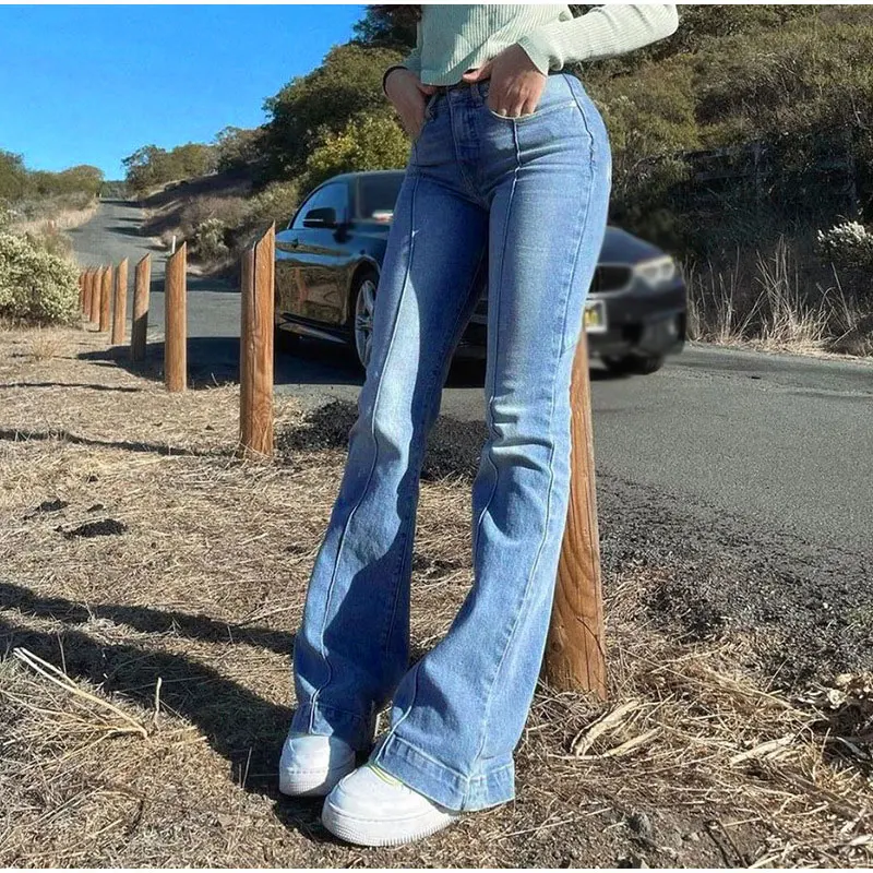 Vintage Y2k Low Rise Denim Flare Jeans 