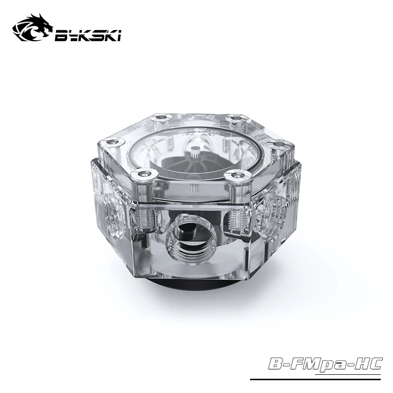 Bykski акриловый расходомер 6 Way G1/4 резьба 5V GND светильник для AURA охлаждающий фильтр