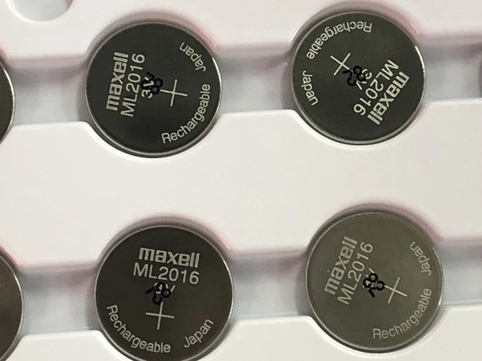 100 шт./лот Новый Оригинальный Maxell ML2016 ML 2016 3v литий ионный перезаряжаемый кнопочный
