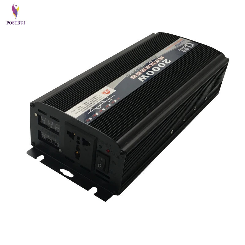 Чистая Синусоидальная волна солнечный инвертор 220 В автомобильный питания 12 24 в 48