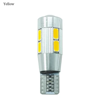 

ECAHAYAKU 4Pcs Car-Styling Car Auto LED T10 194 W5W Canbus 10SMD 5630 LED Light Bulb LED Light Parking T10 LED Car Side Light