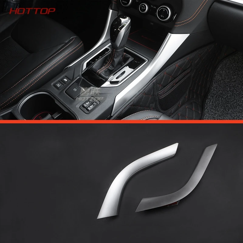 For SUBARU XV 2018 Carbon Fiber ABS Chrome Gear Shift Knob Cover Trims Car Styling Auto Accessories 2pcs | Автомобили и мотоциклы