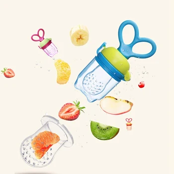 

1PC Baby Teether Nipple Fruit Food Silicona Baby Silicone Teethers Safety Feeder Bite Food Teether BPA Free