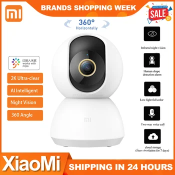 

Original Xiaomi Mijia Smart IP Camera 2K 1296P 360 Angle Video WiFi Night Vision Wireless Webcam Security Cam View Baby Monitor